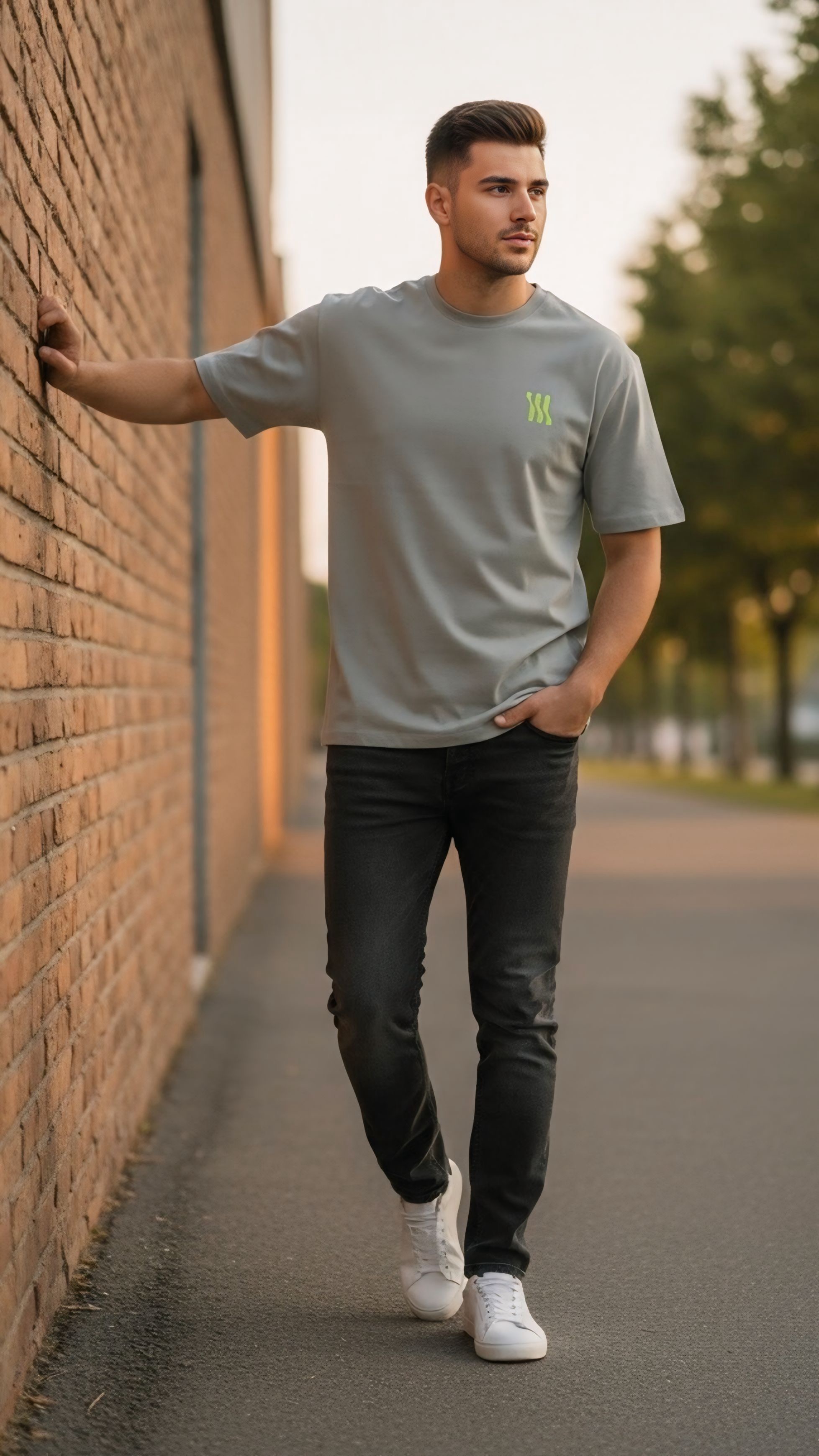 ILLUMINATEDDD Tişört-Gri