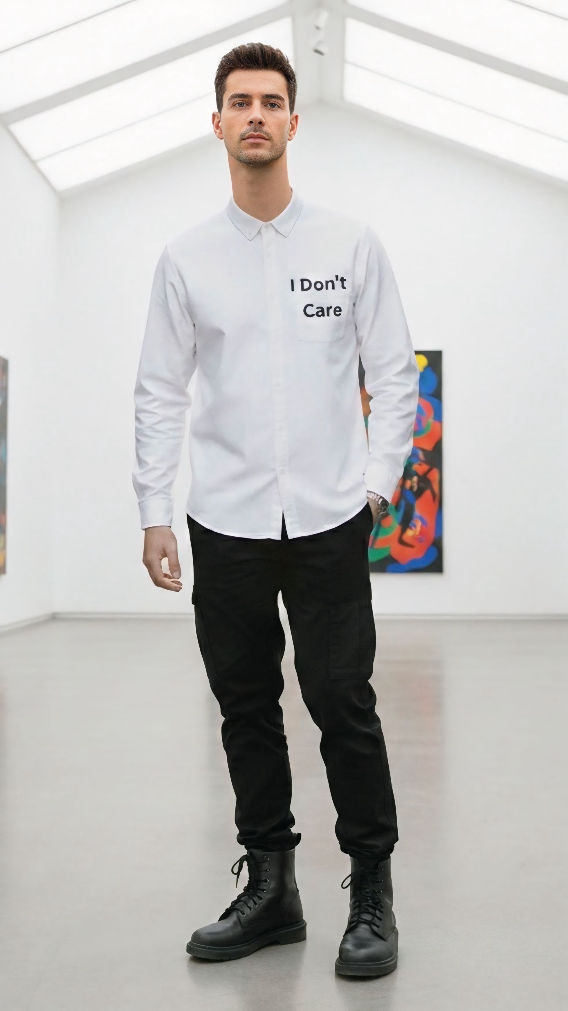 UVOS Oversıze Gömlek Bol Geniş Kalıp