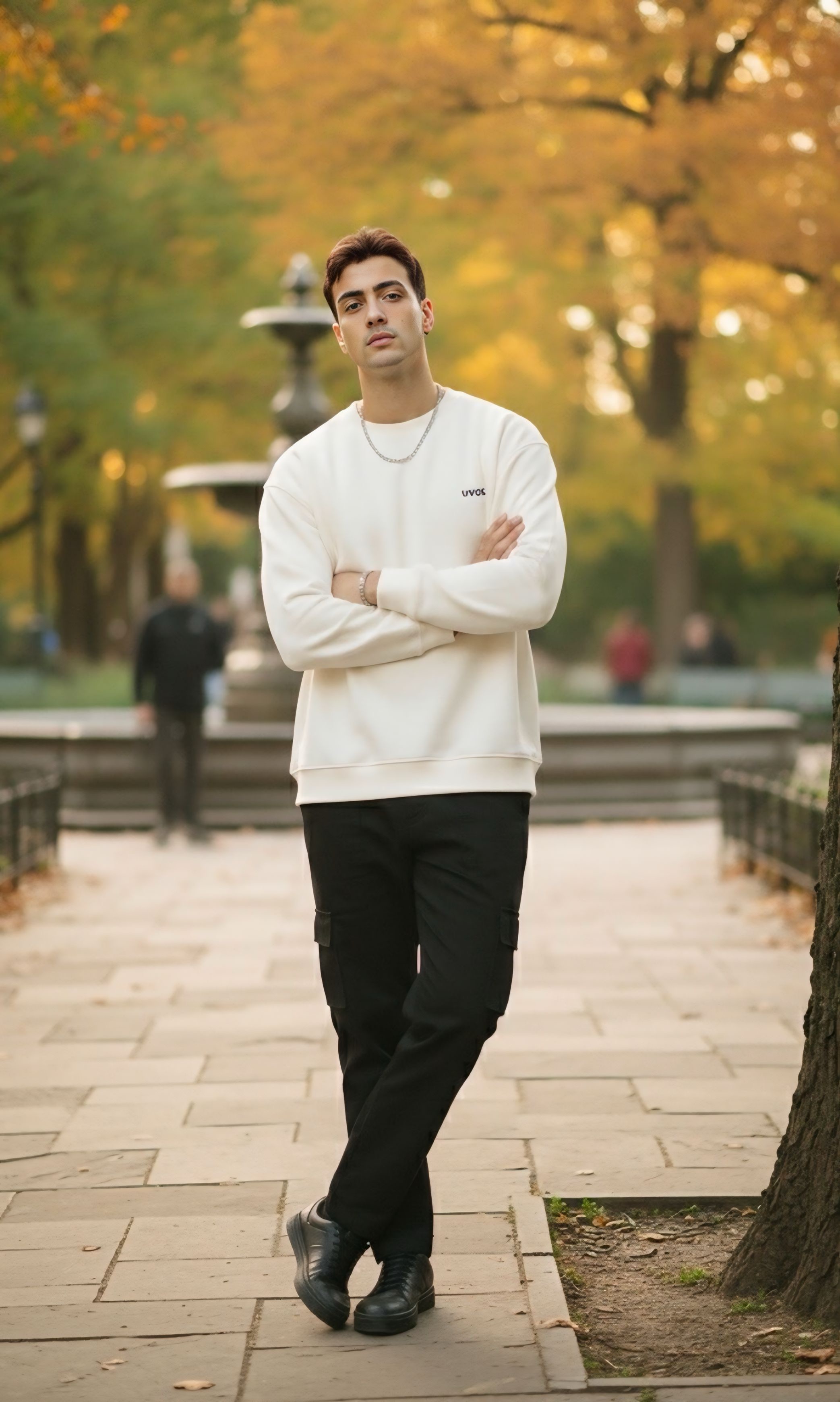 UVOS 3 İp Şardonsuz Nakış Detaylı