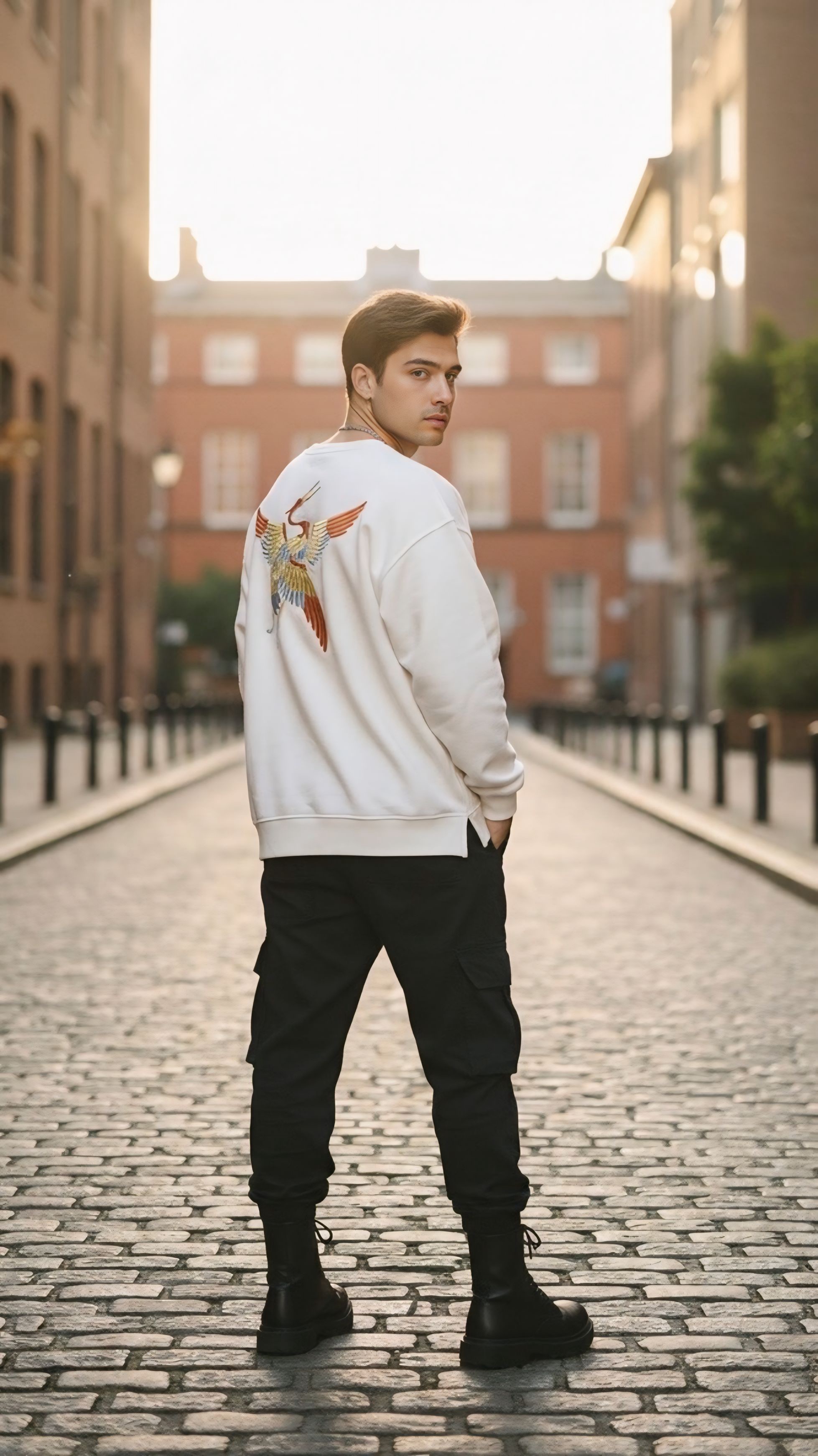 UVOS 3 İplik Şardonsuz Kuş Nakışlı