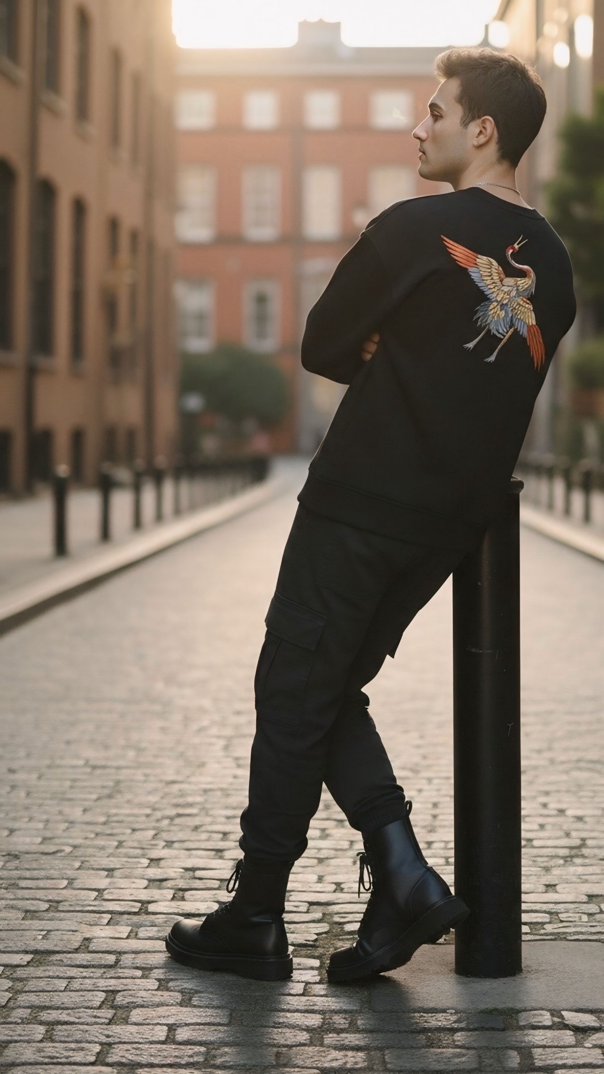 UVOS 3 İplik Şardonsuz Kuş Nakışlı